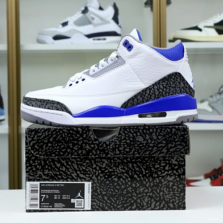 'RACER (CT8532-145) BLUE' AIR 3 JORDAN RETRO 0316